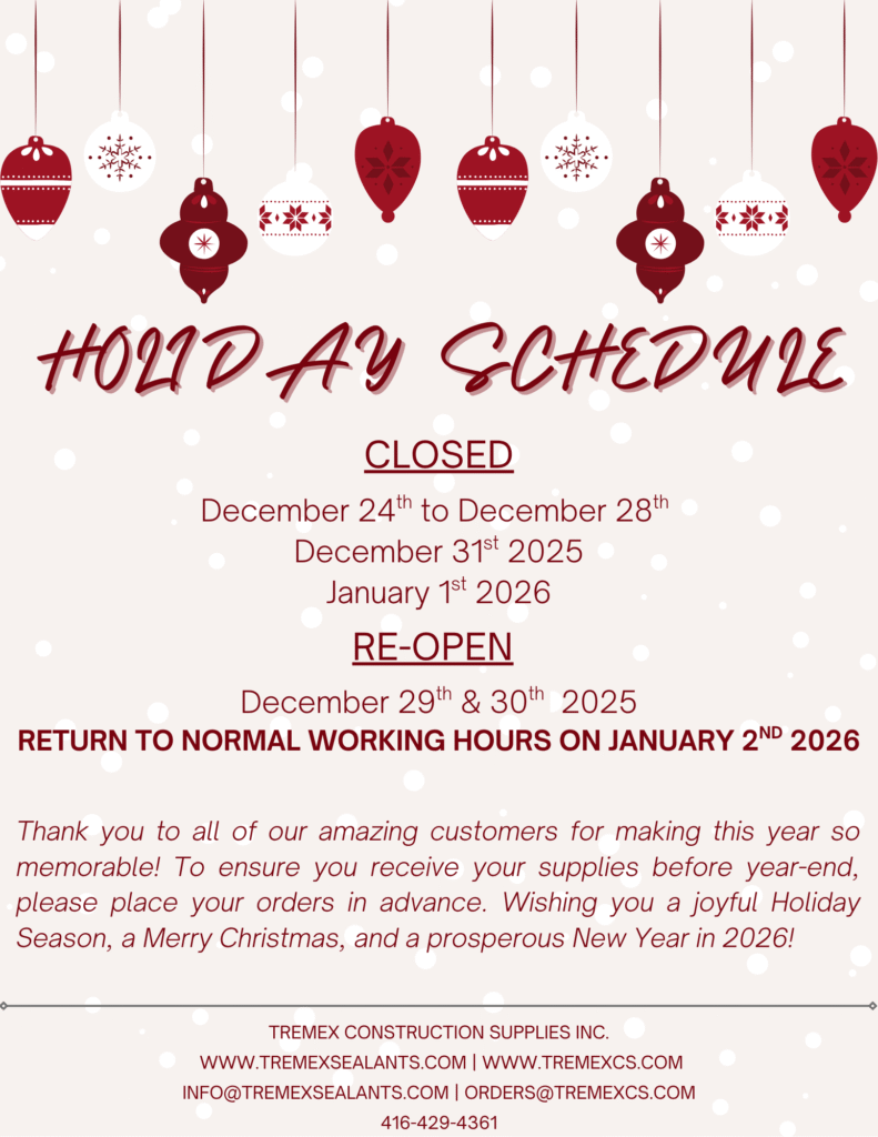 Holiday Schedule